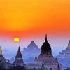 Myanmar Sunset Paint By Numbers