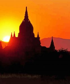 Bagan Sunset Paint By Numbers