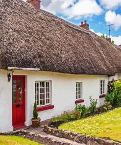 Thatched Cottage Paint By Numbers