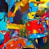 Abstract Drummer Paint By Numbers