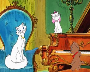 the Aristocats with Kittens Paint By Numbers