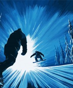 Aesthetic Snowboarders Paint By Numbers