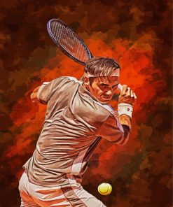 Aesthetic Tennis Player Paint By Numbers