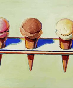 Ice Cream Cones Paint By Numbers