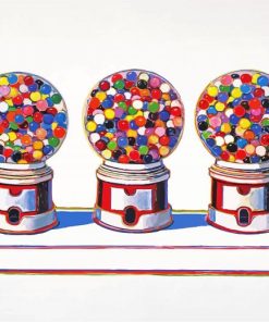 Gum Ball Machine Paint By Numbers