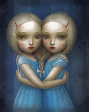 Twins Girls Paint By Numbers