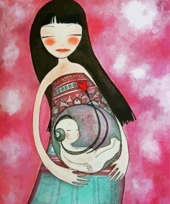 Cute Unborn Baby Paint By Numbers