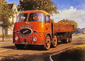 Orange Truck Paint By Numbers