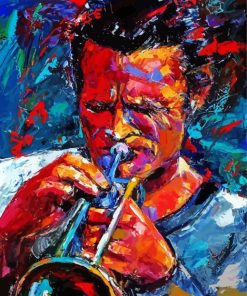 Abstract Trumpet Player Paint By Numbers