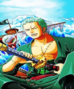 Aesthetic Zoro Paint By Numbers