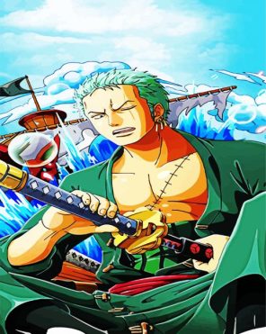 Aesthetic Zoro Paint By Numbers