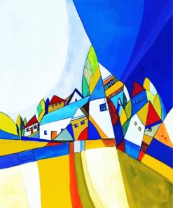 Abstract Houses Paint By Numbers