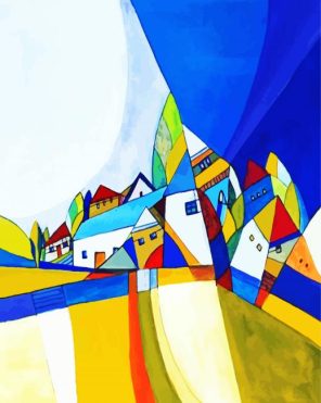 Abstract Houses Paint By Numbers