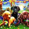 Aesthetic Puppies Paint By Numbers