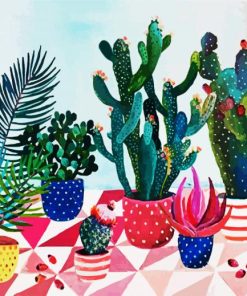 Aesthetic Succulents Paint By Numbers