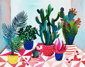 Aesthetic Succulents Paint By Numbers