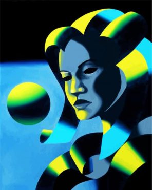 Aesthetic Cubism Lady Paint By Numbers