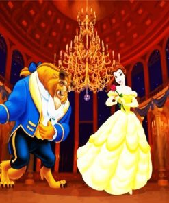 Belle And Beast Paint By Numbers