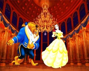 Belle And Beast Paint By Numbers