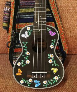 Floral Guitar Paint By Numbers