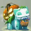 Bulbasaur In Halloween Paint By Numbers