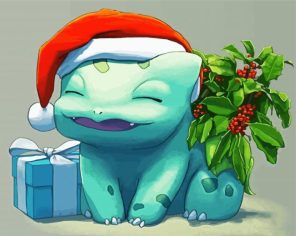 Pokemon In Christmas Paint By Numbers