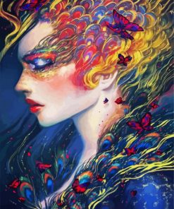 Butterfly Lady Paint By Numbers