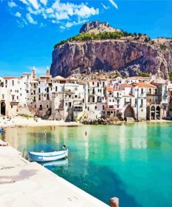 Cefalu City Paint By Numbers