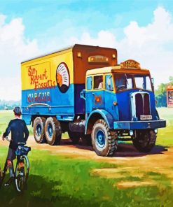 Blue Lorry Paint By Numbers