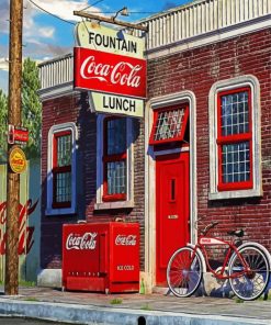 Coca Cola Store Paint By Numbers