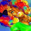 Stylish Afro Lady Paint By Numbers