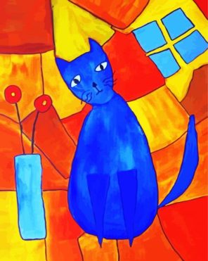 Cubism Cat Paint By Numbers