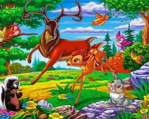 Bambi With Friends Paint By Numbers