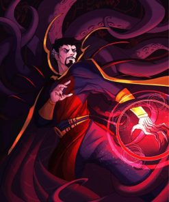 Dr Strange Illustration Art Paint By Numbers