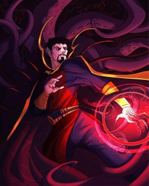 Dr Strange Illustration Art Paint By Numbers