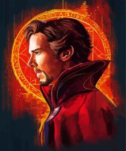 Dr Strange Illustration Paint By Numbers