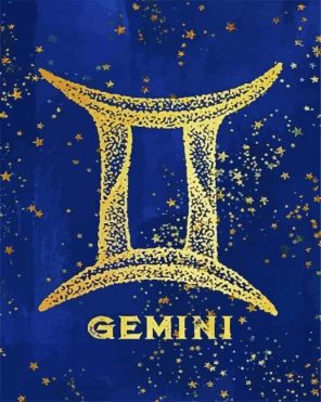 Gemini Zodiac Paint By Numbers