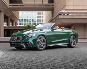 Green Mercedes Paint By Numbers