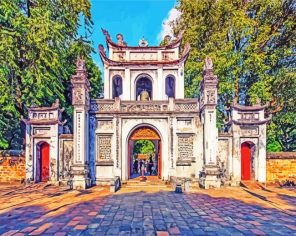 Hanoi Temple Paint By Numbers