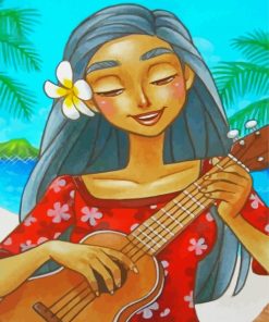 Hawaiian GIrl Paint By Numbers