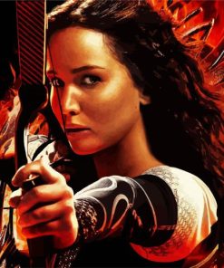 Katniss Whit Arrow Paint By Numbers