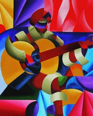 Cubism Musician Paint By Numbers