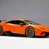 Orange Lamborghini Paint By Numbers