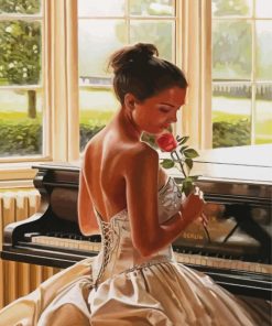 Lady With Dress Wedding Paint By Numbers