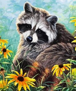 Raccoon Paint By Numbers