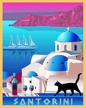 Oia Village Paint By Numbers