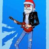 Santa Playing Ukulele Paint By Numbers