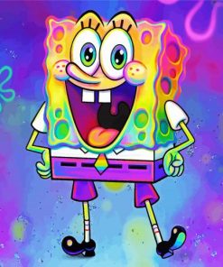 Happy Spongebob Paint By Numbers