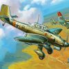 War Airplane Paint By Numbers