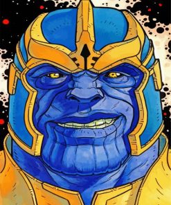 Blue Thanos Paint By Numbers